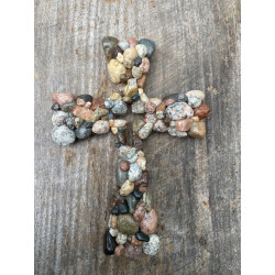 Mixed Rock Cross with Cutout