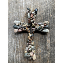 Mixed Rock Cross with Cutout